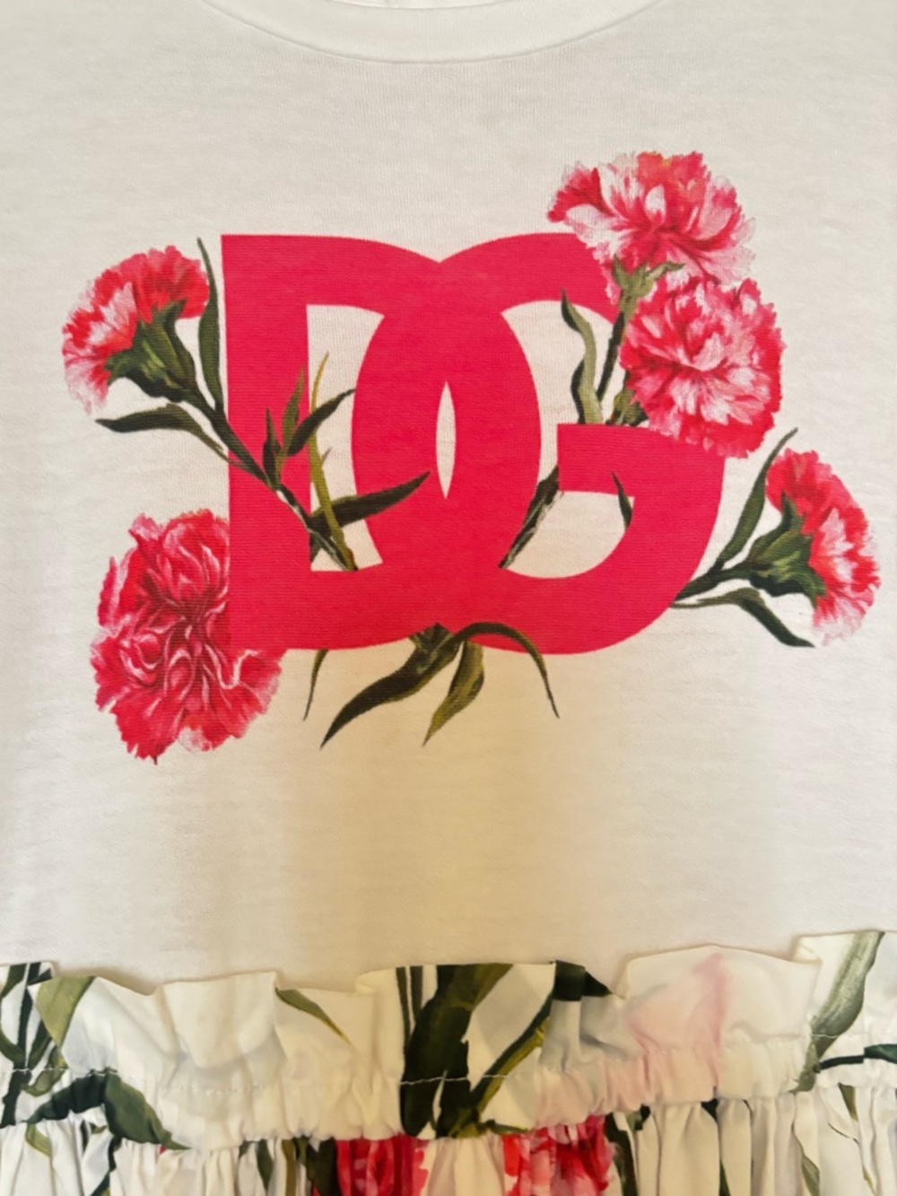 Dolce & Gabanna Kids Carnation Print Dress - Picture 11 of 16